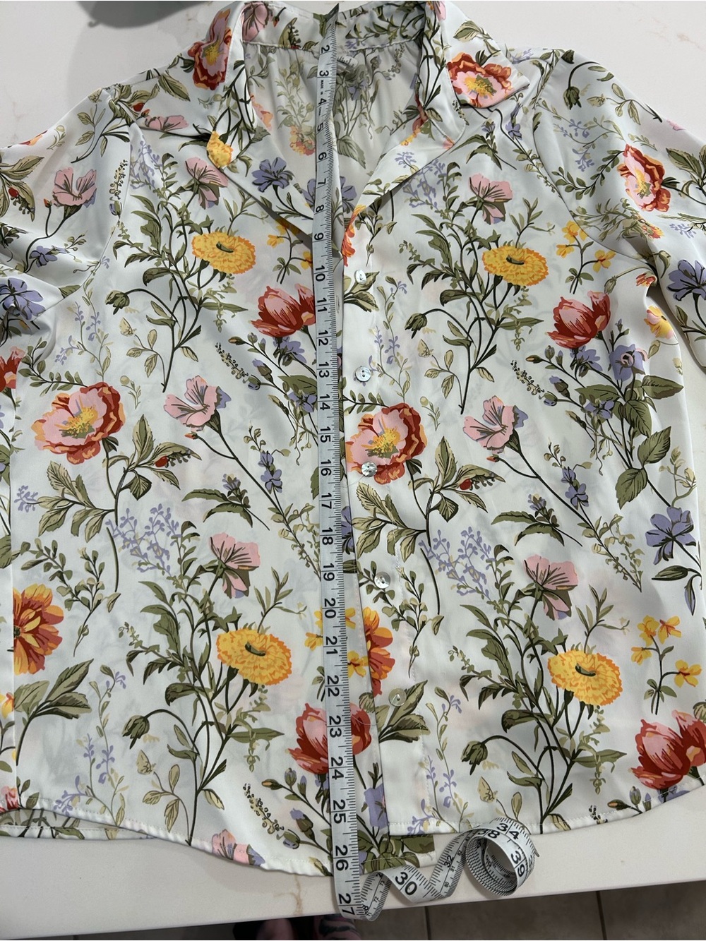 Joie from Anthropologie Silk feel Floral Button-Up Shirt - Picture 6 of 6